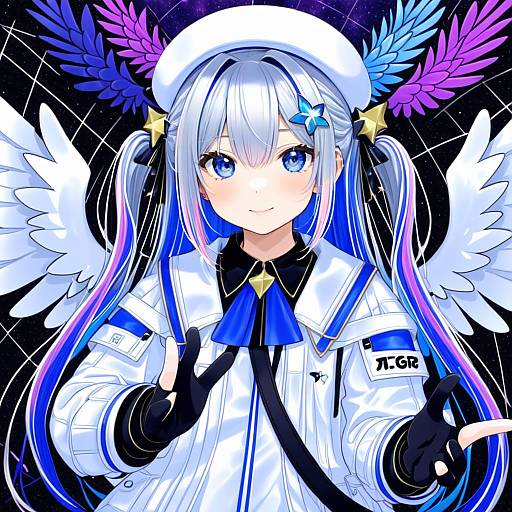 Illustration of Amane kanata (work), hololive in the style of Dr.p