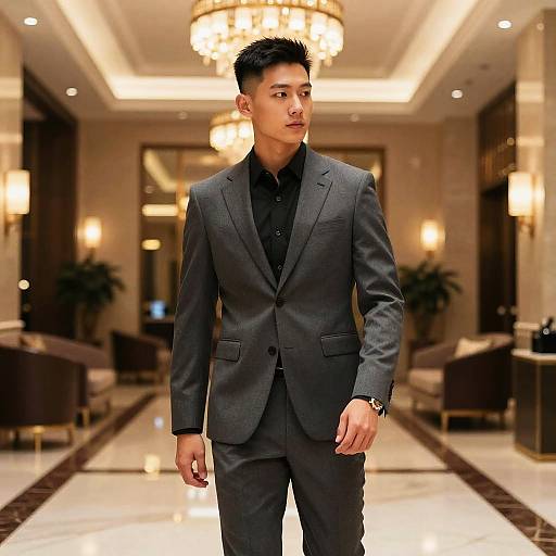 Young Businessman with Skin Fade Hairstyle