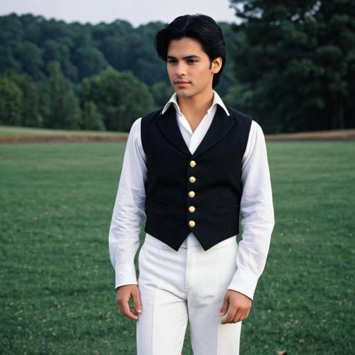 Young Man in Prince Eric Costume Outdoors