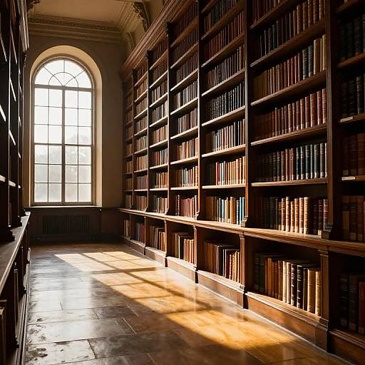 Golden Sunlight in Grand Library
