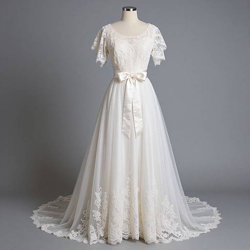 Elegant 1960s Vintage Bridal Gown