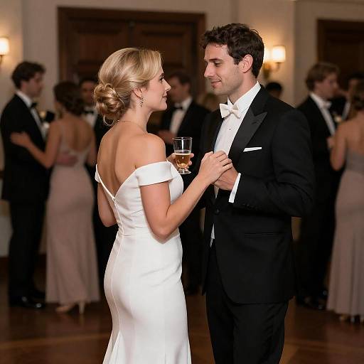 Elegant Formal Dance Photography Scene