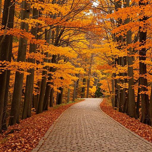 Serene Autumn Forest Pathway