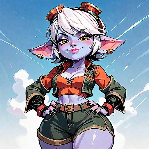 Confident Yordle Fantasy Character