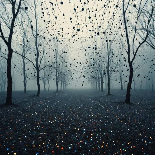 Quantum Realm: Shimmering Particles and Light