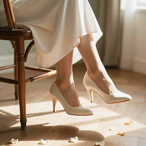 Dreamy Heels on Vintage Chair