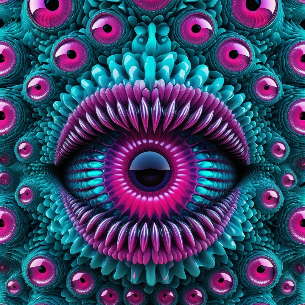 Hyper-Realistic Psychedelic Entity Design