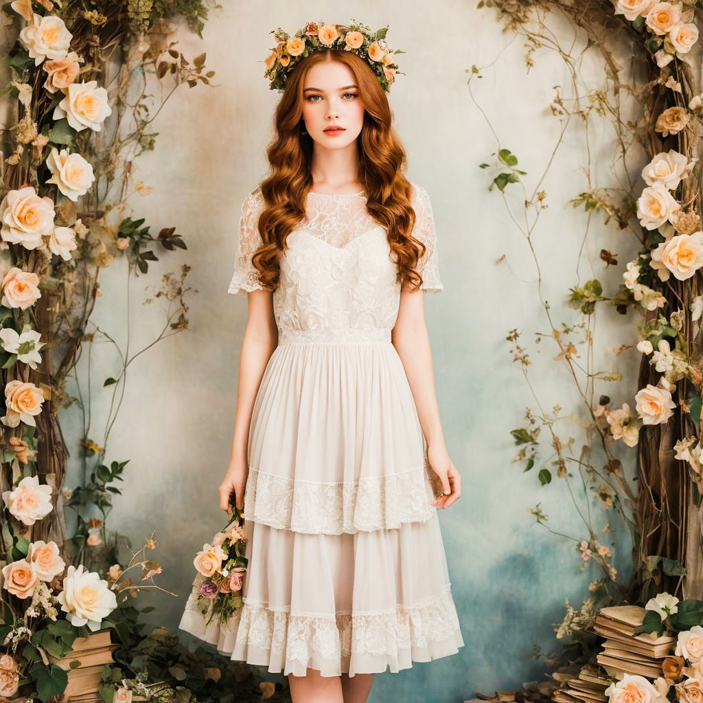 Whimsical Fairy-Inspired Young Woman