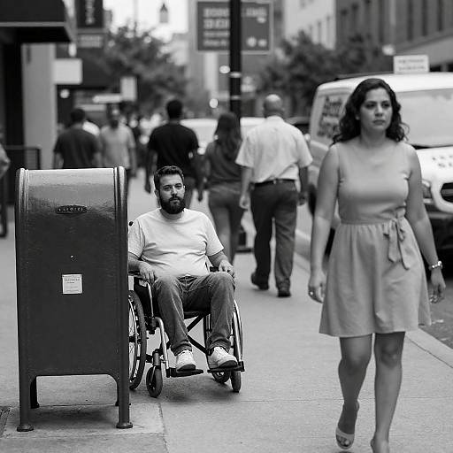 Urban Life Captured in Black-and-White