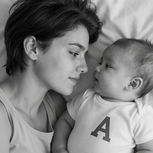 Serene Moment: Woman and Baby