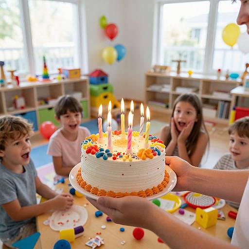Birthday Celebration in Playroom