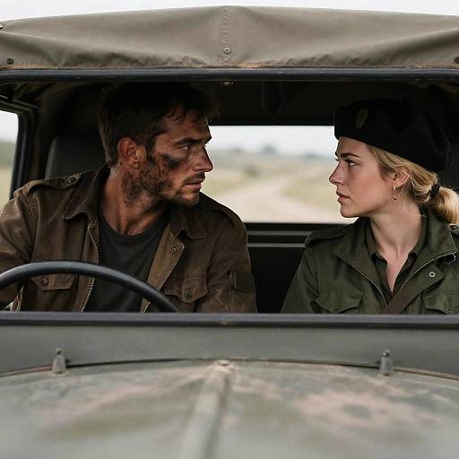 Intense Standoff in Military Vehicle