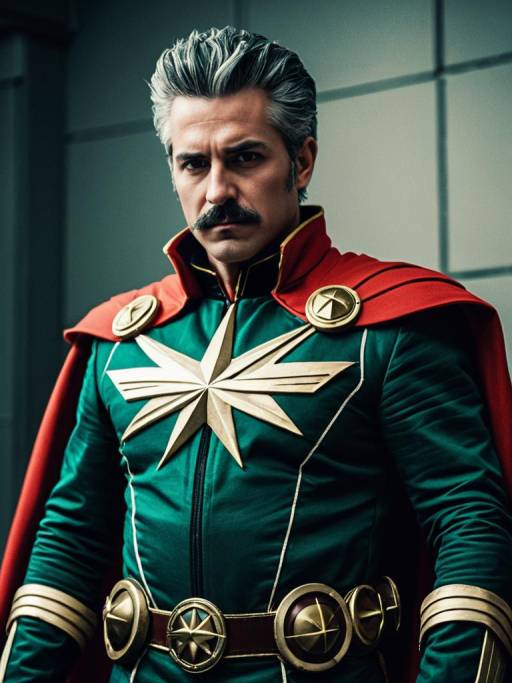 Photorealistic Captain Chaos Cosplay Portrait