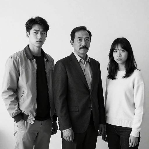 Intense Expressions in Classic Portrait