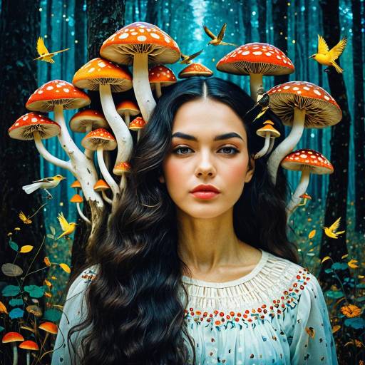 Enchanted Portrait Inspired by Klimt and Kahlo Enchanted Portrait Inspired by Klimt and Kahlo