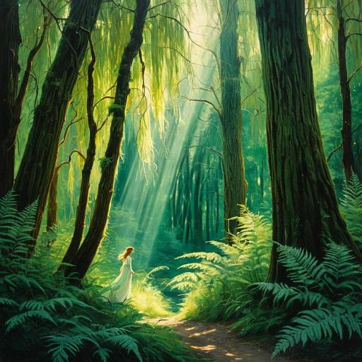 Mystical Wood Nymph in Emerald Grove