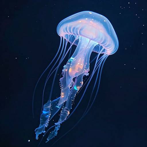 Colossal Moonlight Jellyfish Over Cities