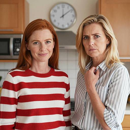 Two Women Cooking in Modern Kitchen