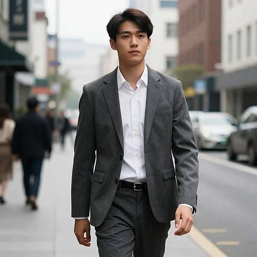 Business Casual Young Man in City