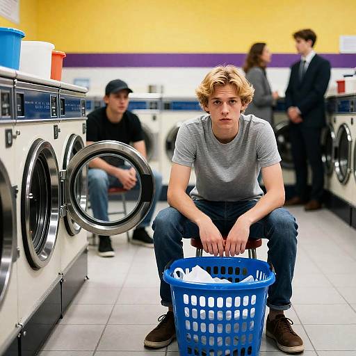 Intense Scenes in a Laundromat