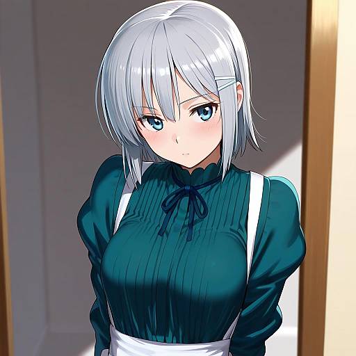 Illustration of Aizawa sakuya, hayate no gotoku! in the style of Pettan p