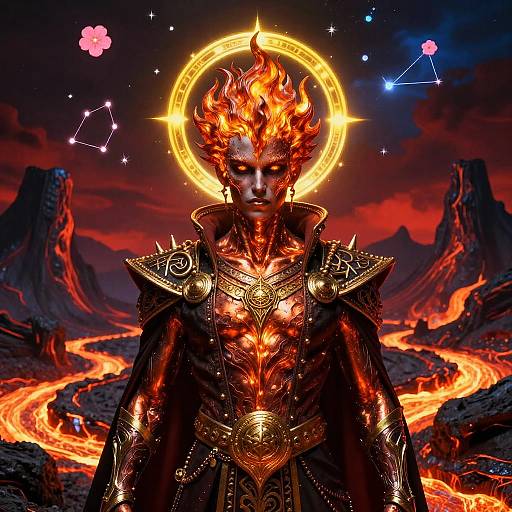 Surreal Cyber-Fantasy Rebel Lord Portrait