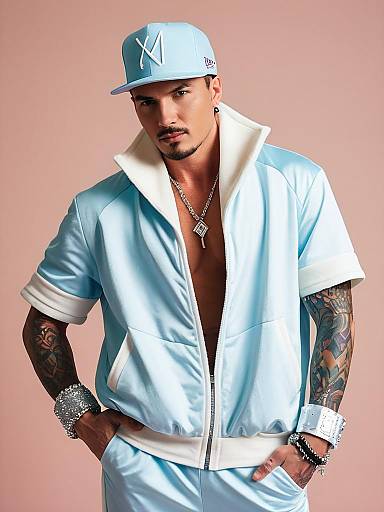 Man in Vanilla Ice Inspired Costume