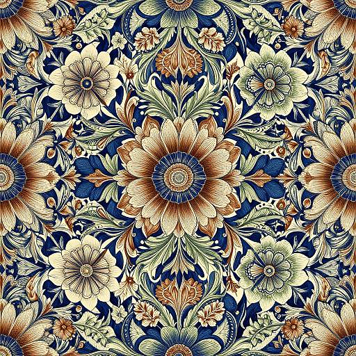 Intricate Indian Floral Pattern