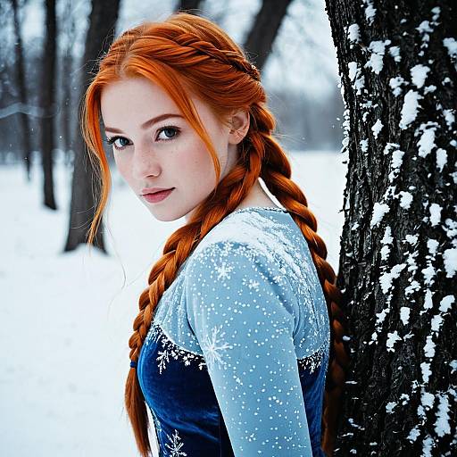 Frozen Anna in Winter Wonderland