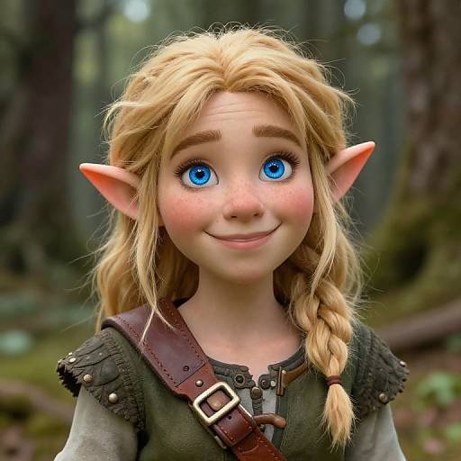 Whimsical Female Halfling Portrait