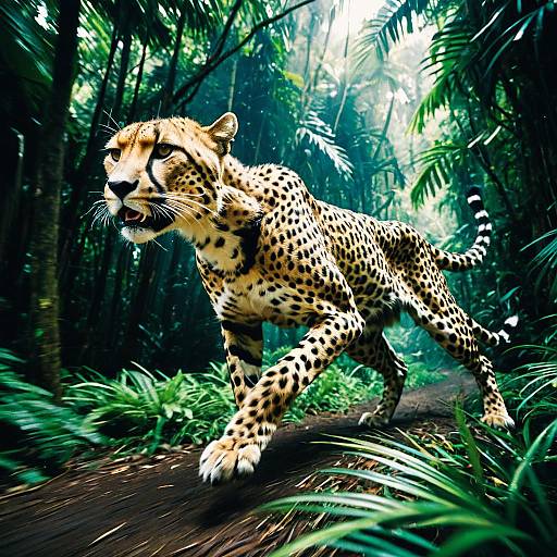 Robotic Cheetah Sprinting in Tropical Rainforest