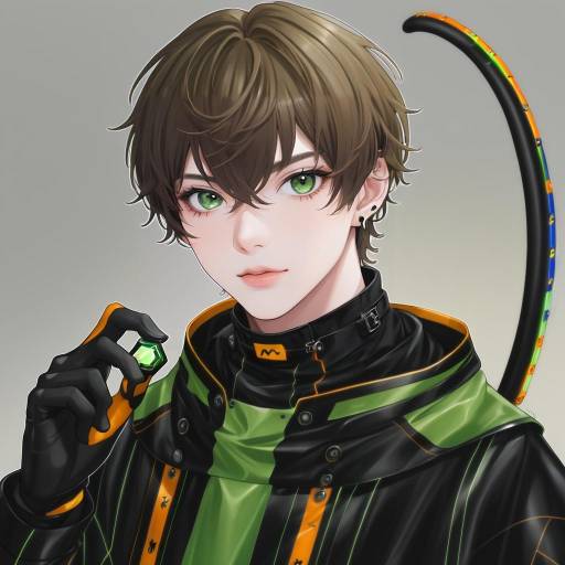 Illustration of Alban knox, nijisanji in the style of Tokkyu