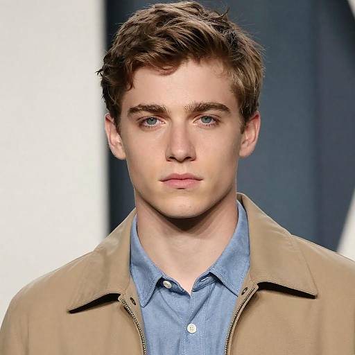 Close-Up Portrait of a Young Man