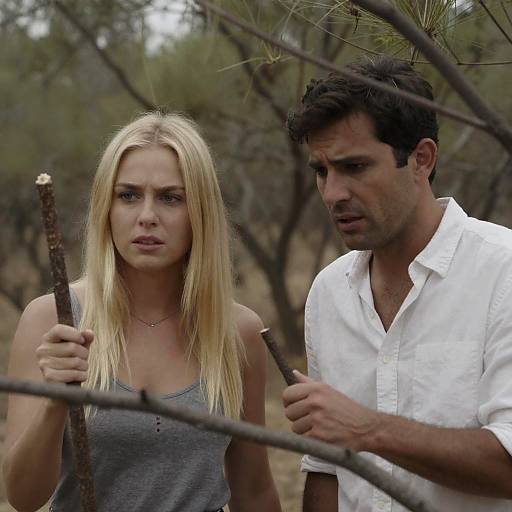 Couple in a Bushy Forest Setting