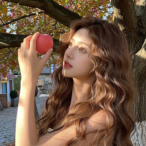 Ultrarealistic Portrait of Serene East Asian Woman