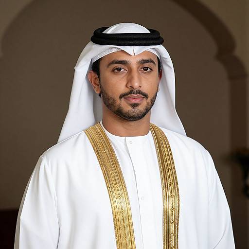 Arab King in Traditional Robes