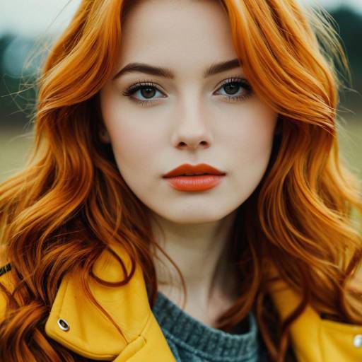 Realistic Portrait of Woman in Yellow Costume