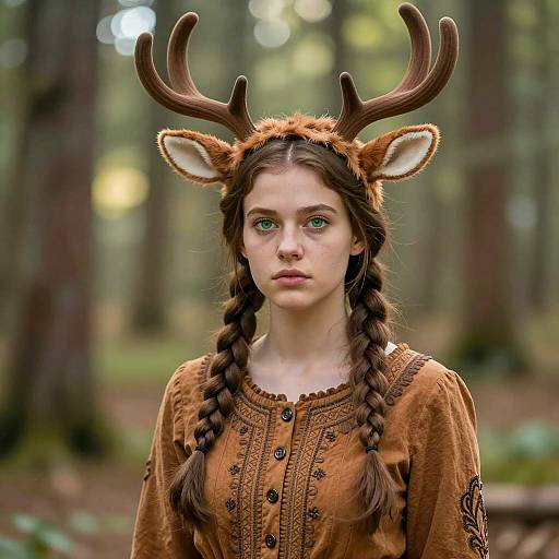 Portrait of a Girl in a Fawn Costume