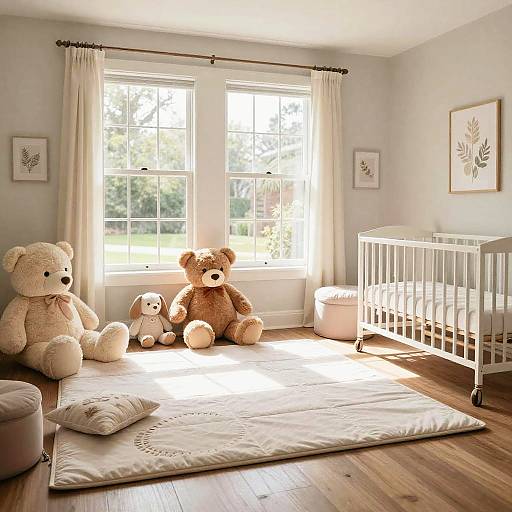Cozy Spacious Pastel Adult Baby Nursery