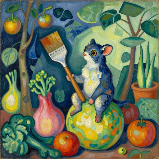 Playful Bug's-Eye Garden Portrait