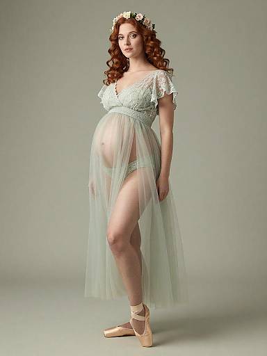Ethereal Fairy Maternity Fashion Portrait