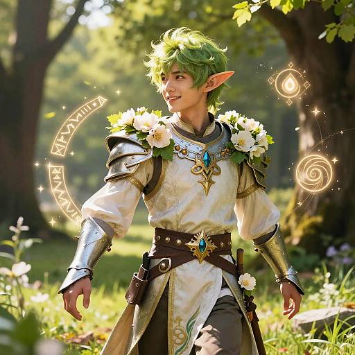 Radiant Spring Eladrin in Glade