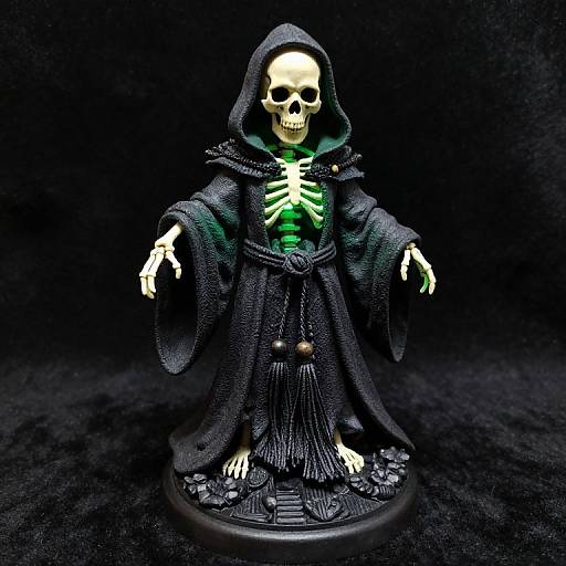 Emerald Glowing Skeletal Dark Mage