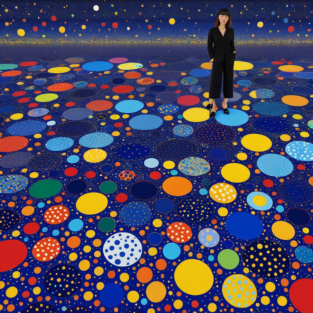 Starry Night Reinvented in Polka Dots