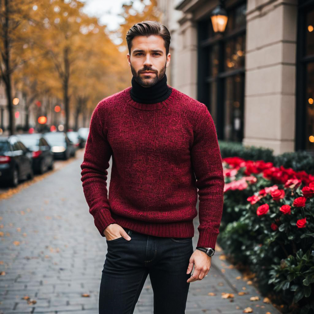 Valentine's Day Look: Stylish Male Portrait