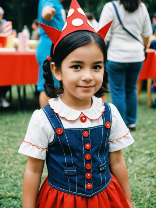 Candid Portrait of Child in Rosita Costume
