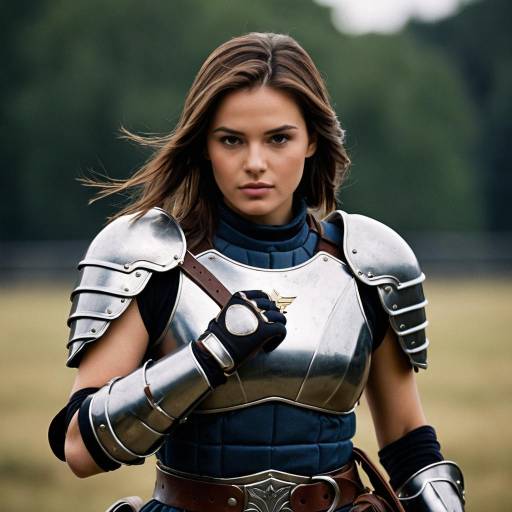 Warrior Girl in Battle Armor