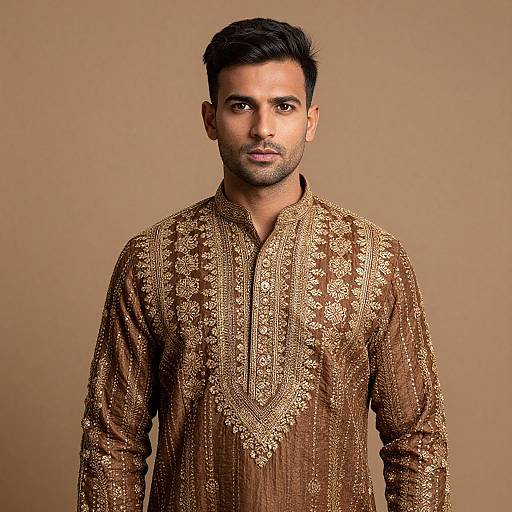 Man in Traditional Indian Attire