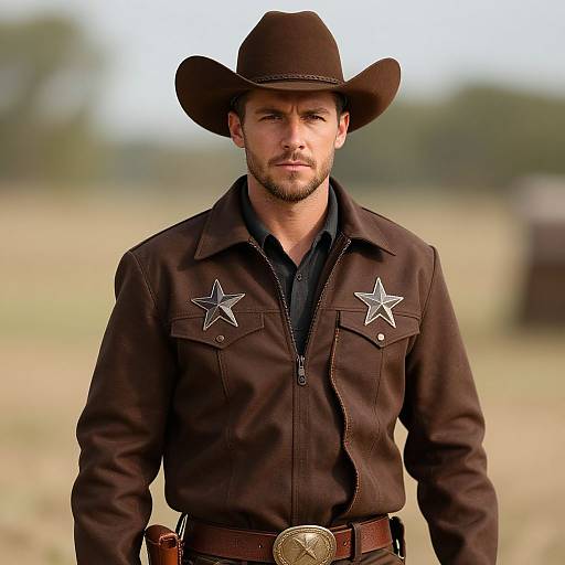 Realistic American Sheriff Portrait