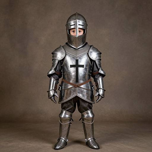 Infant Knight in Medieval Armor